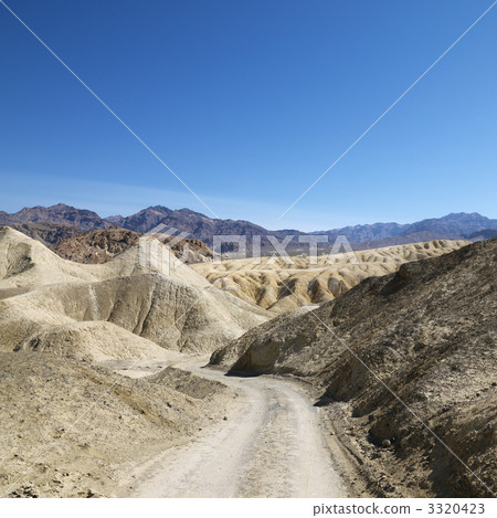 Dirt road in Death Valley. 3320423