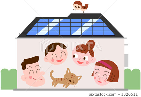 光伏的房子和家庭 光伏的房子和家庭 3320511