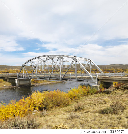 Bridge over stream in Wyoming. Bridge over stream in Wyoming. 3320571