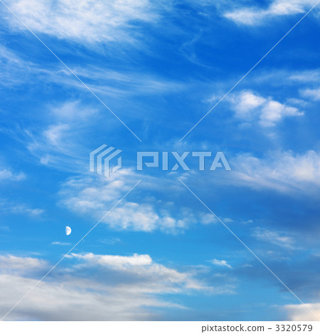 Blue sky with clouds. Blue sky with clouds. 3320579