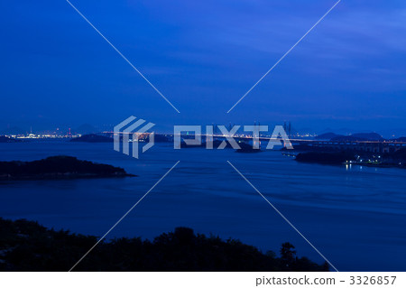 Night view of Seto Ohashi Bridge Night view of Seto Ohashi Bridge 3326857
