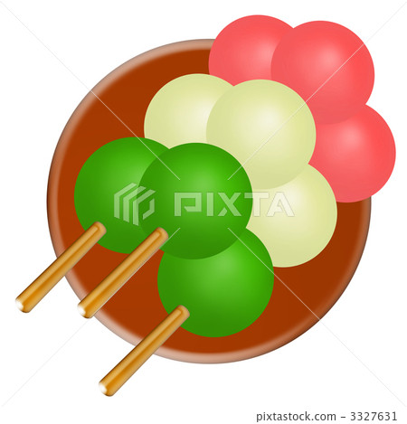 Three-color dumplings 3327631