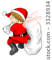 santa clau, santum, illustration 3328934