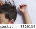 Hand of a sleeping child 3329134