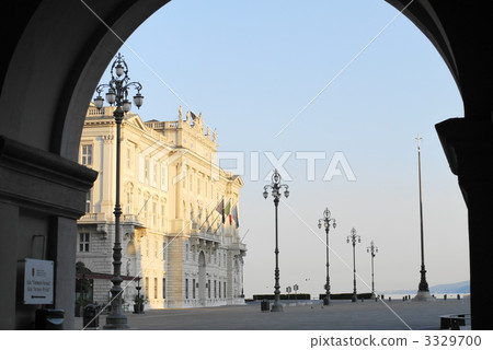Trieste Unita Ditalia Square and Lloyd Triestino Hall 3329700