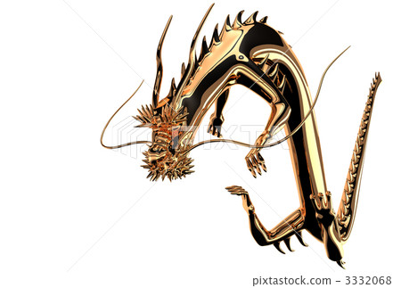 Gold Dragon (swimming, no character) 3332068