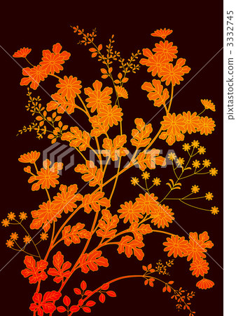 plants which flower in autumn, computer graphic, computer graphics 3332745