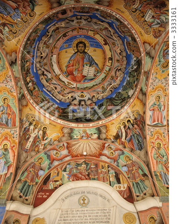Fresco picture of World Heritage "Rila Monastery" (Bulgaria) 3333161