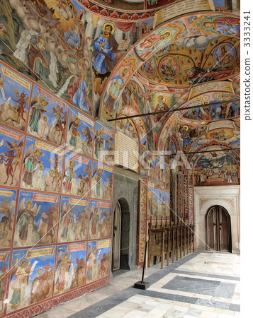 Fresco picture of World Heritage "Rila Monastery" (Bulgaria) 3333241