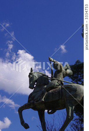 Shosaku Takasugi's warrior statue 3334753