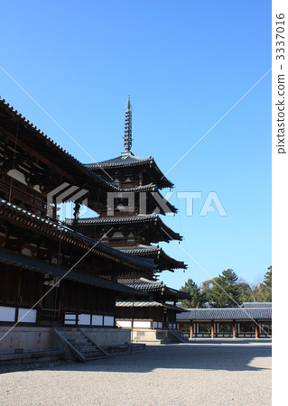 Hondo-ji寺廟和五層寶塔 3337016