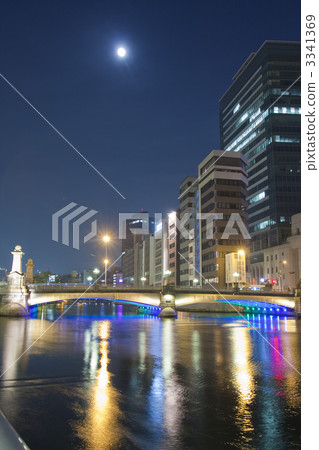 Light up of Naniwa bridge 3341369