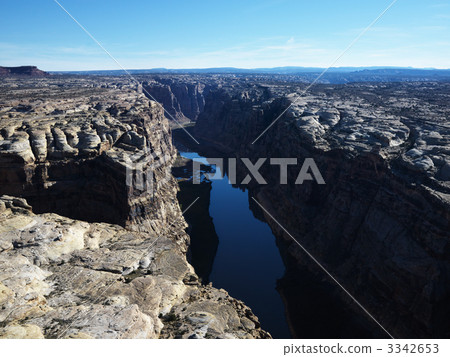 Utah Canyonlands aerial. 3342653