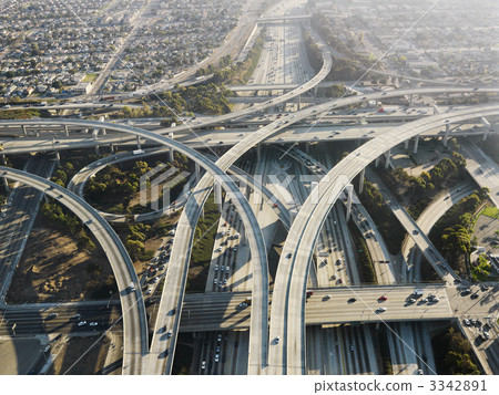 Highway interchange. 3342891