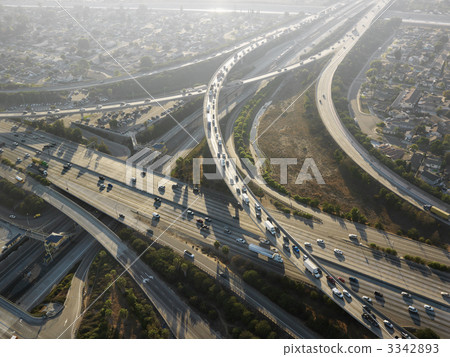 Highway interchange. 3342893