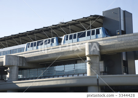 Tram at airport. 3344428