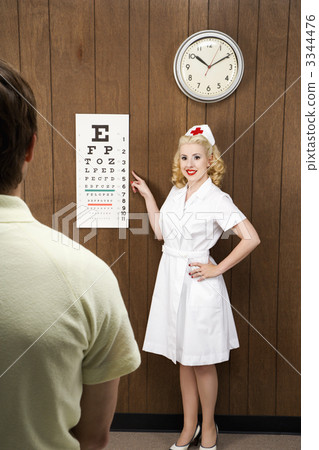 Nurse and patient. 3344476