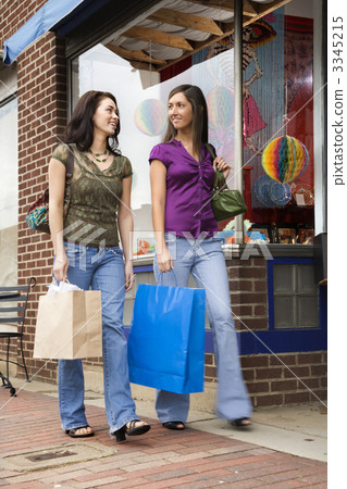 Young Women Shopping Young Women Shopping 3345215