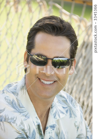 Man wearing sunglasses. Man wearing sunglasses. 3345366