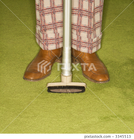 Man cleaning house. 3345513