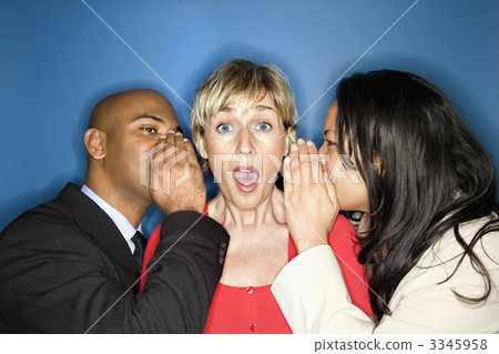 Businesspeople telling secrets. 3345958