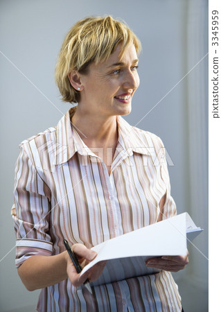 Businesswoman smiling. 3345959