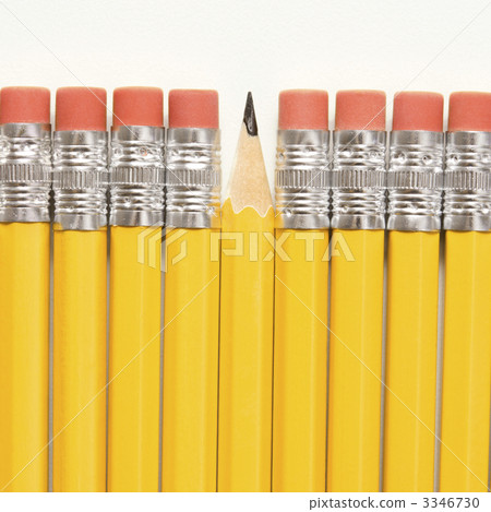 Row of pencils. 3346730