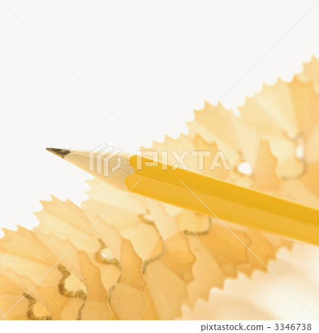 Pencil and shavings. Pencil and shavings. 3346738