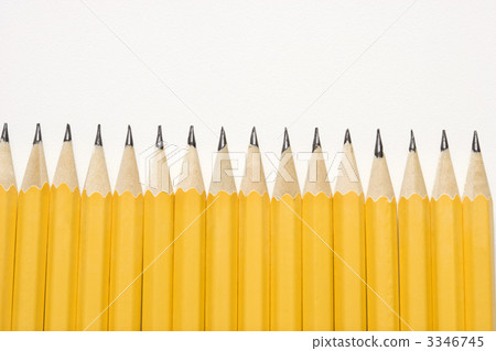 Row of pencils. Row of pencils. 3346745