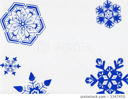 雪花 藍色 藍 3347450