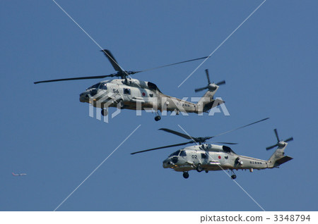 海上自衛隊巡邏直升機SH - 60 J編隊飛行 海上自衛隊巡邏直升機SH - 60 J編隊飛行 3348794