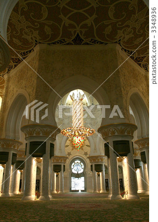 謝赫扎耶德清真寺的枝形吊燈 3348936
