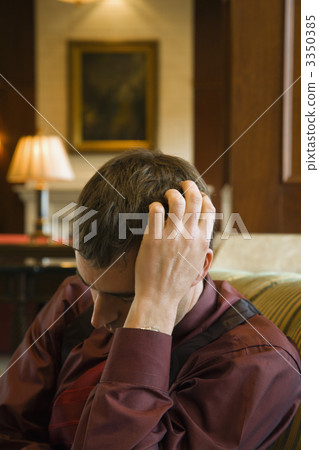 Depressed businessman. Depressed businessman. 3350385