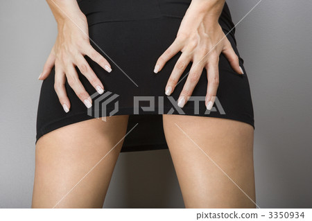 Female hands on buttocks. 3350934