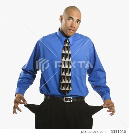 Man with empty pockets. 3351010