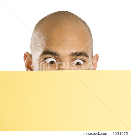 Businessman holding blank sign. Businessman holding blank sign. 3351055