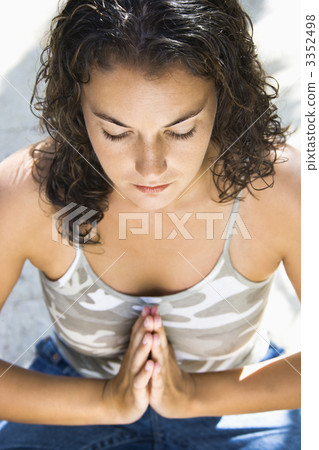 Woman doing yoga. Woman doing yoga. 3352498