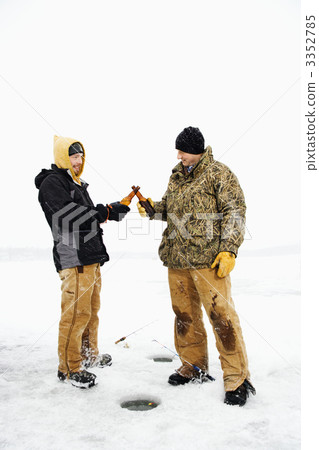 Two Men Having a Beer 3352785