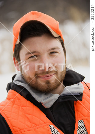 Male in hunting clothing. 3353214