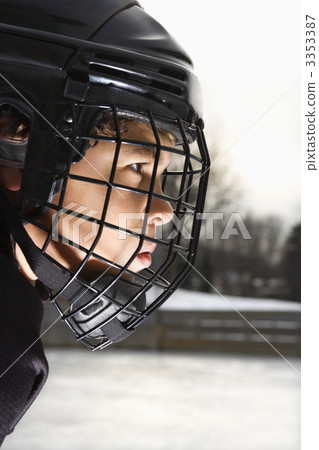 Ice hockey player boy. Ice hockey player boy. 3353387