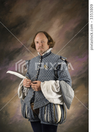 Shakespeare with feather pen. 3353809