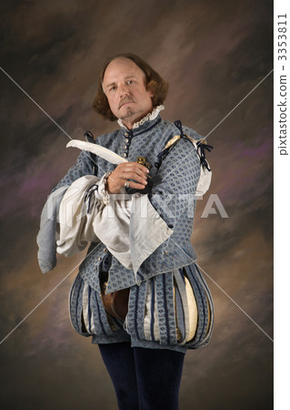 Shakespeare with quill pen. 3353811