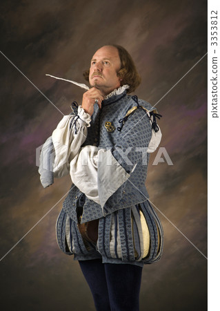 Shakespeare thinking with quill. 3353812