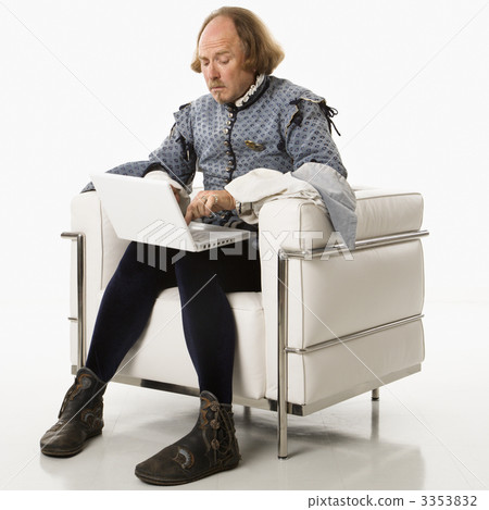 Shakespeare on laptop computer. Shakespeare on laptop computer. 3353832