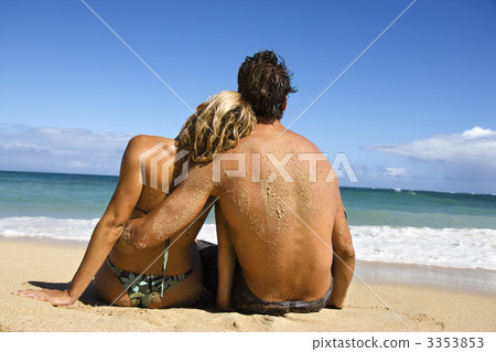 Woman leaning on man. Woman leaning on man. 3353853