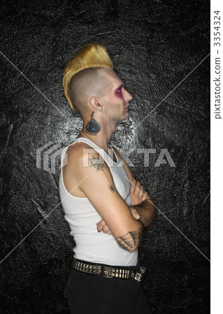Profile of punk. 3354324
