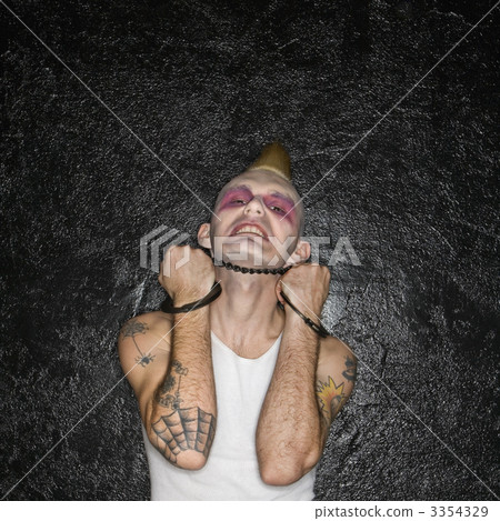 Punk in handcuffs. 3354329