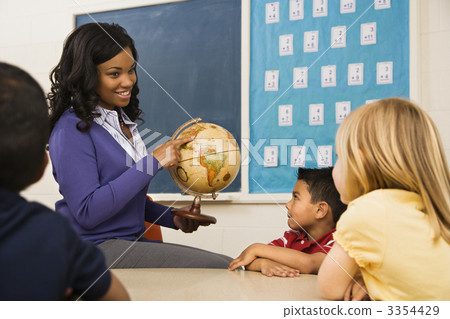 Teacher Holding Globe Teacher Holding Globe 3354429