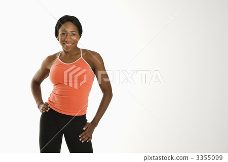 Woman with hand on hip. 3355099