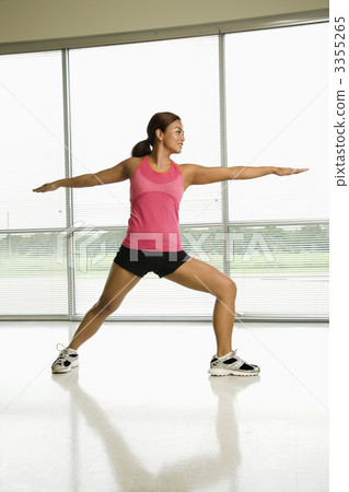 Woman doing yoga. Woman doing yoga. 3355265